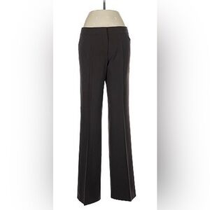 Elie Tahari Dark Brown Wool Trousers